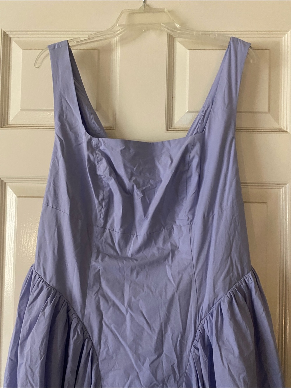 Anthropologie Periwinkle Square-Neck Midi Dress - Picture 3 of 11